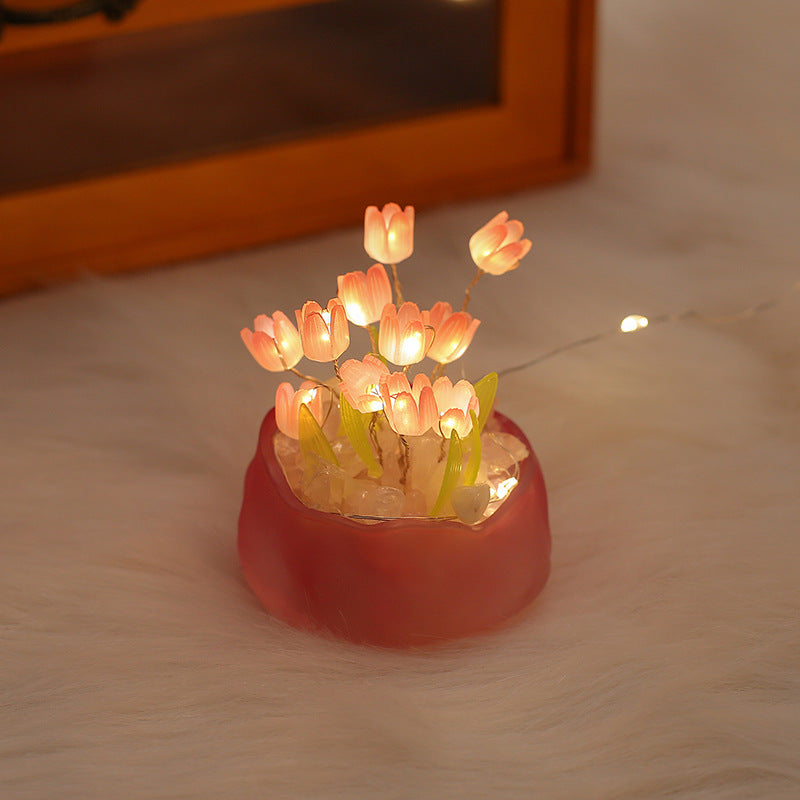 The Ethereal Glow — Curated DIY Infinity Tulip Mirror