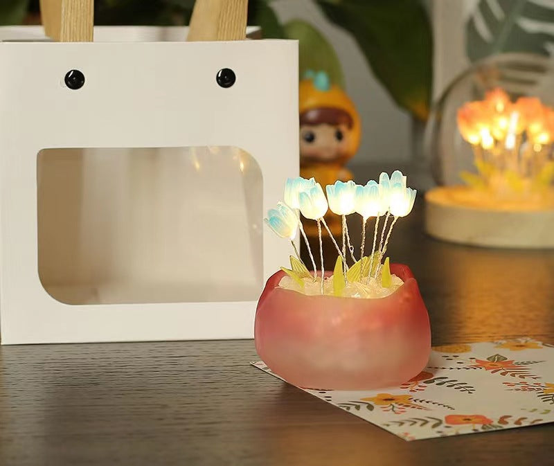 The Ethereal Glow — Curated DIY Infinity Tulip Mirror