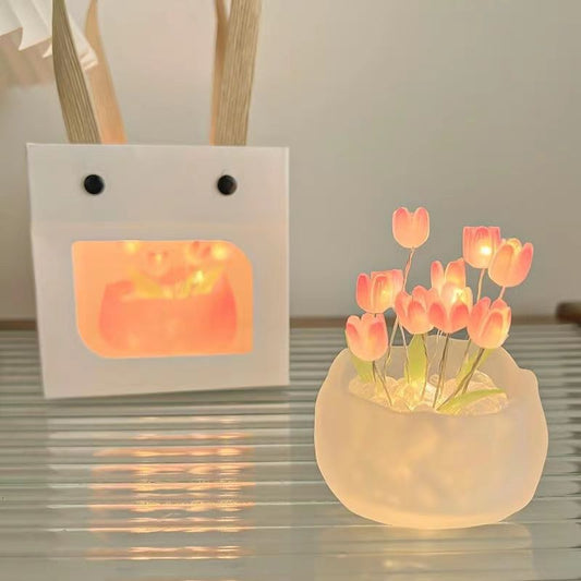 The Ethereal Glow — Curated DIY Infinity Tulip Mirror